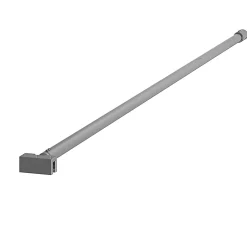 Aurlane Barre de Fixation Chromée Recoupable pour Paroi de Douche - Longueur 100 cm