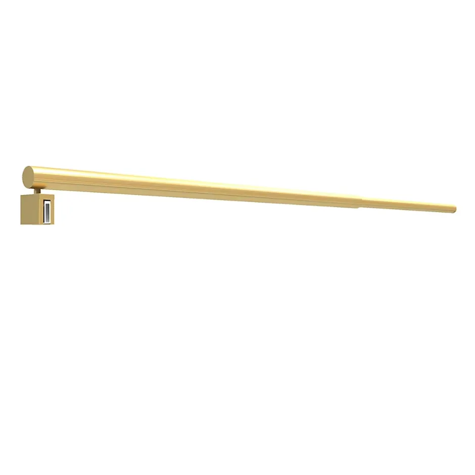 Aurlane Barre de fixation murale OR DORE BROSSE réglable de 70 à 100cm pour paroi de douche FREEDOM 2 GOLD* Paroi De Douche