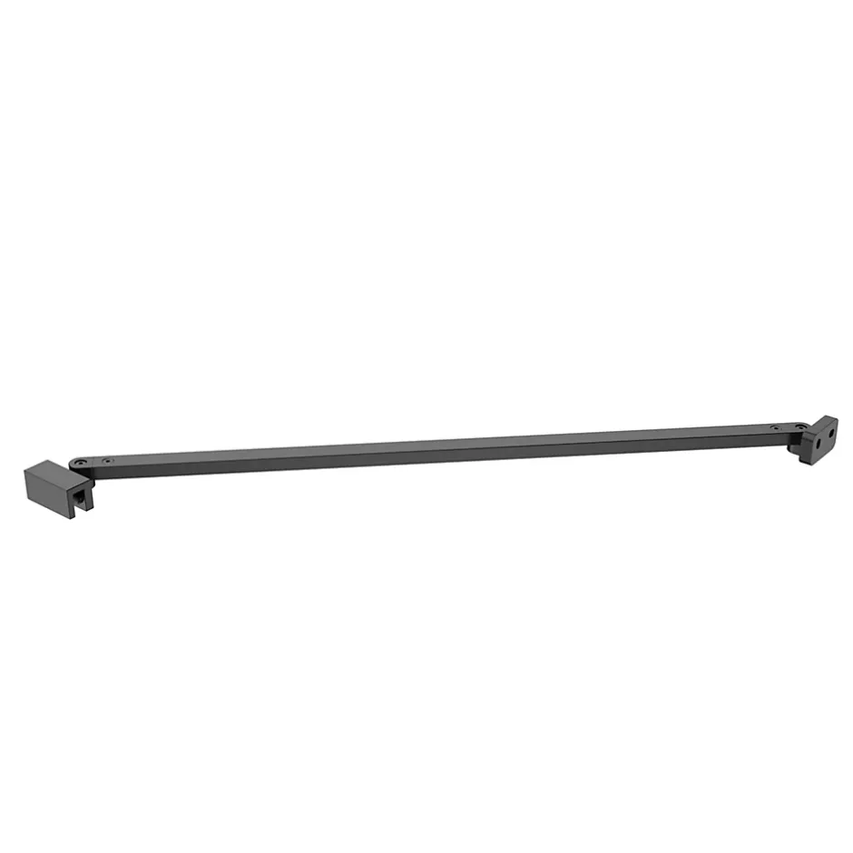 GoodHome Barre de fixation/stabilisation pour paroi de douche L.70 cm, alu noir, Ledava
