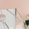 GoodHome Barre de fixation/stabilisation pour paroi de douche L.70 cm, alu chrome, Ledava