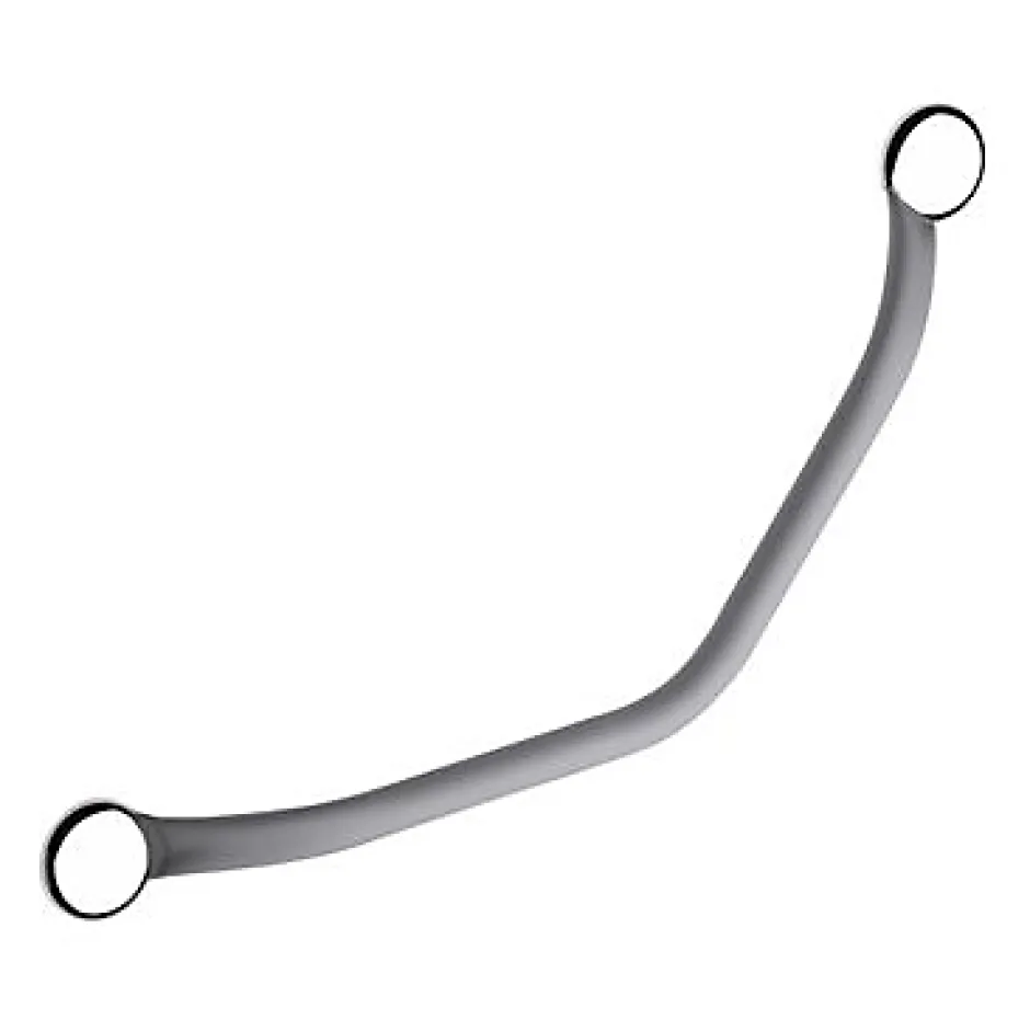 Godonnier Barre de redressement coudée en inox gris Soft 135°