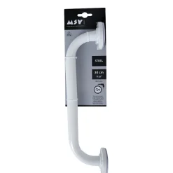 MSV Barre de redressement ou d'appui Acier 30cm Blanc