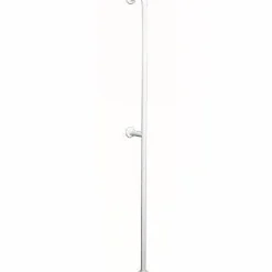 Sanindusa Barre de relèvement et appui WC fixations sol et mur PMR normes handicapé NewWCCare blanche
