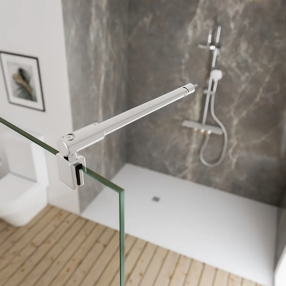 Schulte Barre de stabilisation murale pour paroi de douche, chrome,* Paroi De Douche