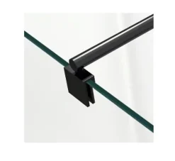 Bernstein Barre de stabilisation noire - barre de fixation ronde en noir - pour paroi de douche* Pommeau De Douche, Flexible Et Barre De Douche