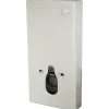 Planète Bain Bati support wc mural en verre blanc - pose en applique* Wc Suspendu