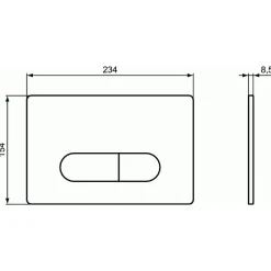 Ideal Standard Bati-support autoportant gain de place éco certifié NF + plaque carrée