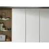 Trend Team BAY - Meuble salle de bain mélaminé. Armoire de toilette avec miroir. L - H - P : 123 - 71 - 18 cm