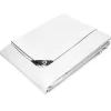 ECD Germany Bâche de couverture étanche protection en PE avec oeillets 6x10 m 260g/m² blanc