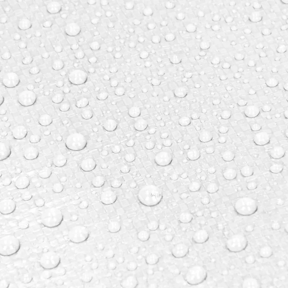 ECD Germany Bâche de couverture étanche protection en PE avec oeillets 1,5x6 m 260g/m² blanc