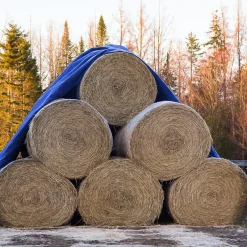 ECD Germany Bâche de couverture étanche protection en PE avec oeillets 6x10 m 260 g/m² bleu* Etendoir À Linge