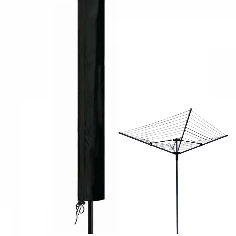 Linxor Bâche, housse de protection imperméable pour séchoir parapluie - 180 x 30 x 30 cm - Noir -
