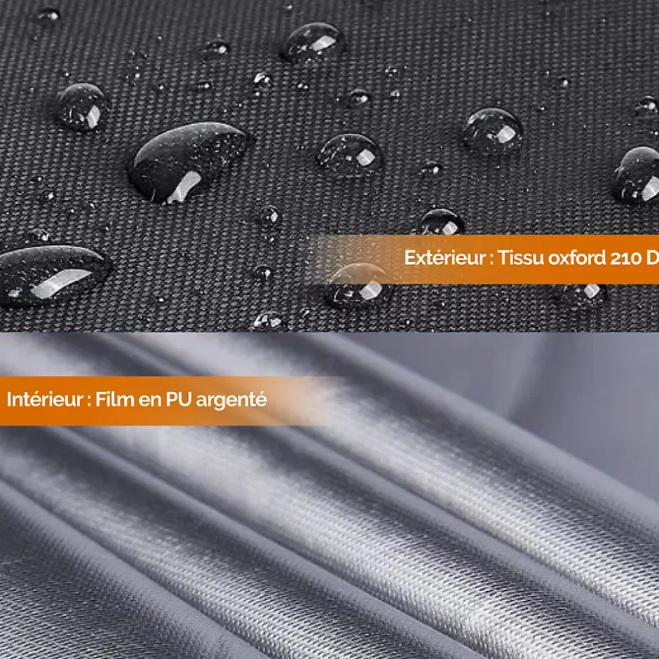 Linxor Bâche, housse de protection imperméable pour séchoir parapluie - 180 x 30 x 30 cm - Noir -