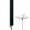 Linxor Bâche, housse de protection imperméable pour séchoir parapluie - 165 x 30 x 30 cm - Noir -