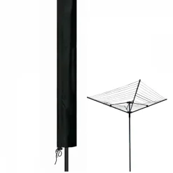Linxor Bâche, housse de protection imperméable pour séchoir parapluie - 165 x 30 x 30 cm - Noir -