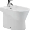 Sanindusa Bidet à poser au sol céramique traditionnelle UrbY 55x35 blanc (robinet et vidage non inclus)