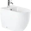 Sanindusa Bidet compact a poser au sol Sanibold blanc (robinet et vidage non inclus)