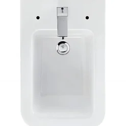 Sanindusa Bidet céramique Advance a poser au sol avec trous pour abattant blanc (abattant, robinet et vidage non inclus)* Bidet