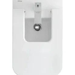 Sanindusa Bidet céramique Advance a poser au sol avec trous pour abattant blanc (abattant, robinet et vidage non inclus)* Bidet