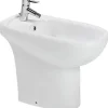 Sanindusa Bidet céramique traditionnelle a poser au sol Proget Confort blanc