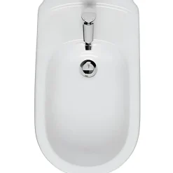 Sanindusa Bidet céramique traditionnelle a poser au sol Proget Confort blanc