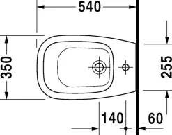 Duravit Bidet D-CODE - en céramique - blanc