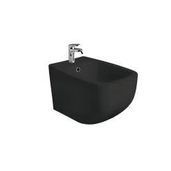 Kiamami Valentina Bidet Et Toilettes Suspendus En Céramique Noir Mat Mozart