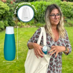 Expert Bidet Portable pour Toilette Intime avec deux embouts ajustables - Marque Française - 400 ml - Douchette de Voyage - WC* Bidet