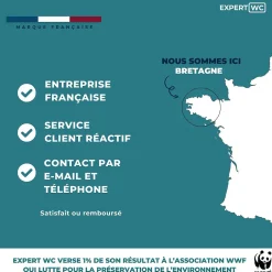 Expert Bidet Portable pour Toilette Intime avec deux embouts ajustables - Marque Française - 400 ml - Douchette de Voyage - WC* Bidet