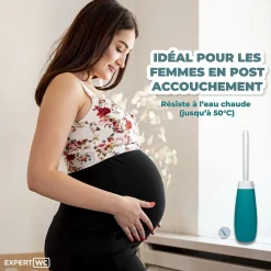 Expert Bidet Portable pour Toilette Intime avec deux embouts ajustables - Marque Française - 400 ml - Douchette de Voyage - WC* Bidet
