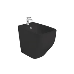 Kiamami Valentina Bidet Sur Pied En Céramique Noir Mat Affleurant Le Mur* Bidet