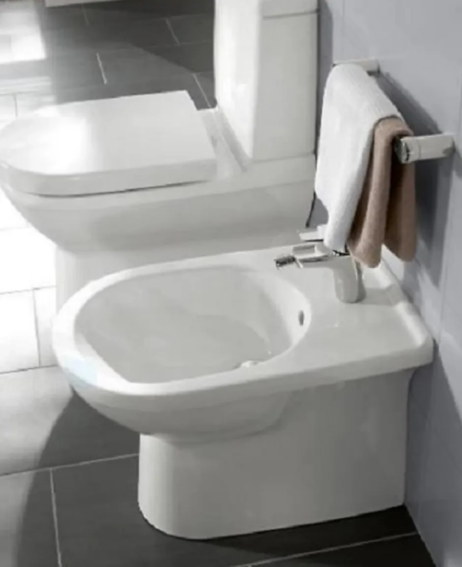Villeroy & Boch Bidet sur pied O.NOVO - Bidet sur pieds blanc - 360 x 560 x 400 mm