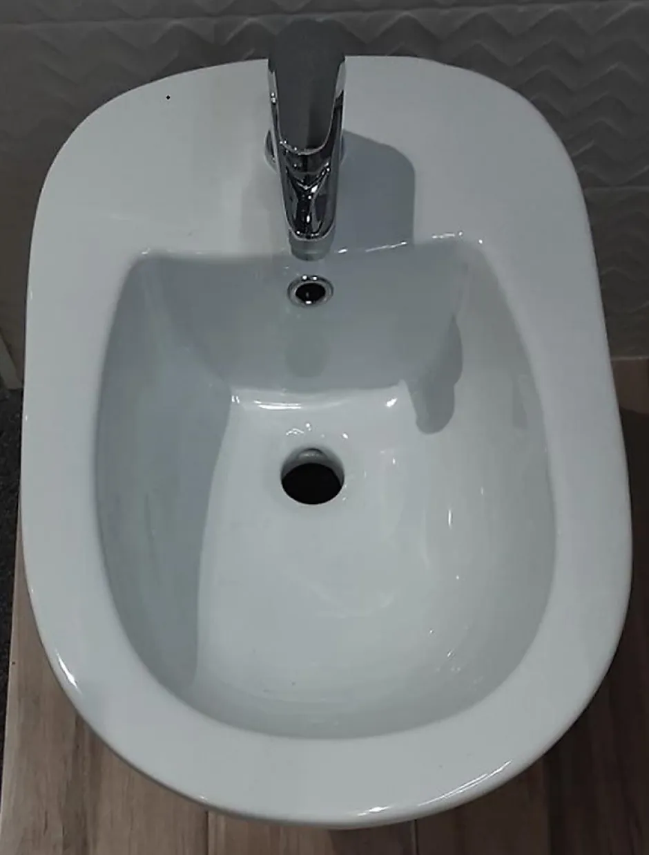 Goman Srl Bidet surélevé céramique ALTO 3 - Blanc - Hauteur 50 cm - Profondeur : 51 cm - Largeur : 37,5 cm* Bidet