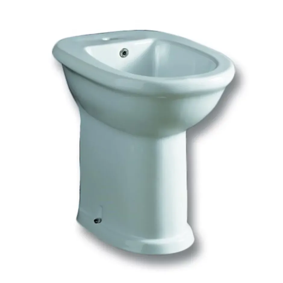 Goman Srl Bidet surélevé céramique ALTO 3 - Blanc - Hauteur 50 cm - Profondeur : 51 cm - Largeur : 37,5 cm* Bidet