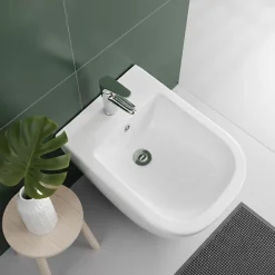 Otitec Bidet suspendu - 52 x 37 x 29 cm - Blanc - CLEO