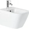 Sanindusa Bidet suspendu céramique traditionnelle Look 50x35 blanc (robinet et vidage non inclus)* Bidet