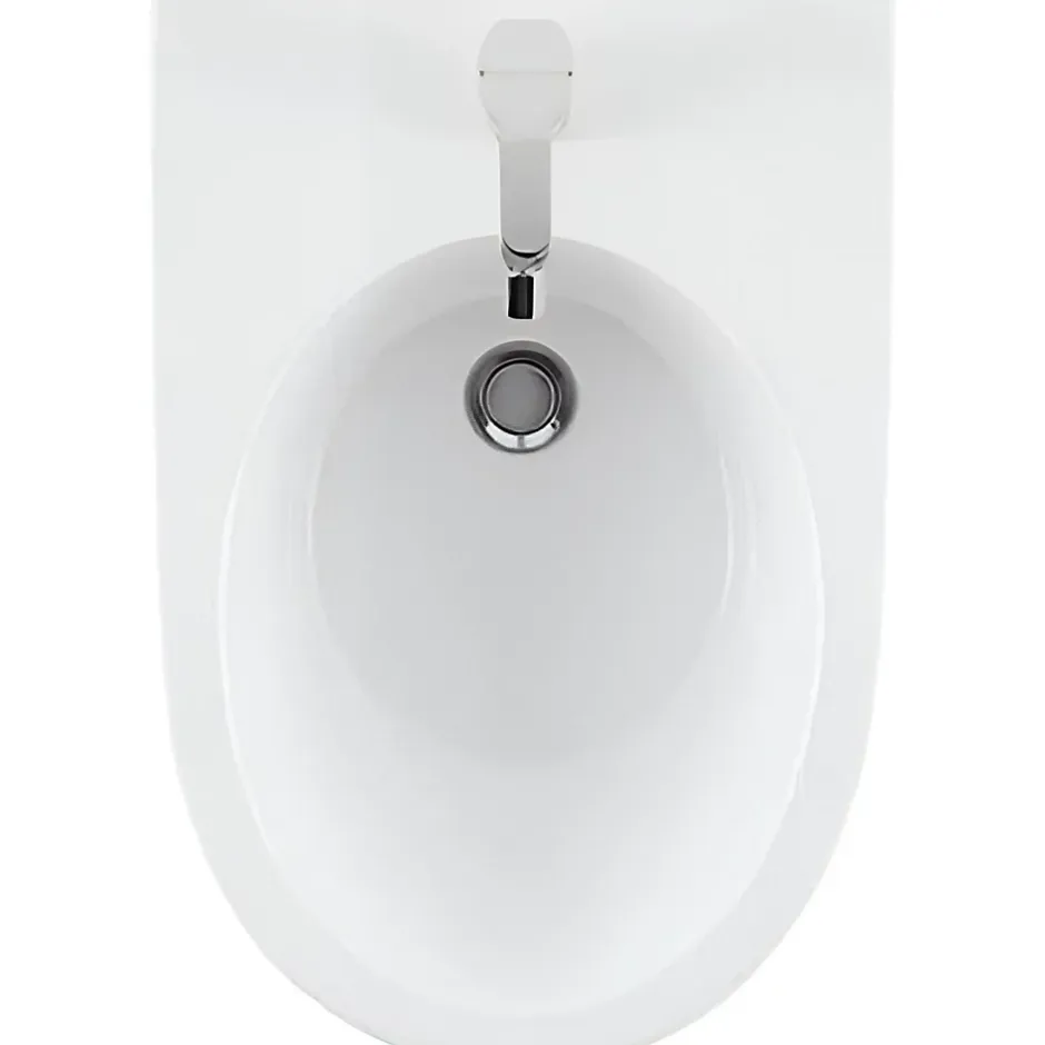 Sanindusa Bidet suspendu céramique traditionnelle 56 Sanlife blanc mate texture
