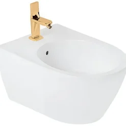 Sanindusa Bidet suspendu céramique traditionnelle 56 Sanlife blanc mate texture