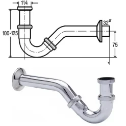 Bernstein Bidet suspendu de qualité supérieure CH2019V - Avec siphon, Sans bonde Pop Up, Sans robinet* Bidet