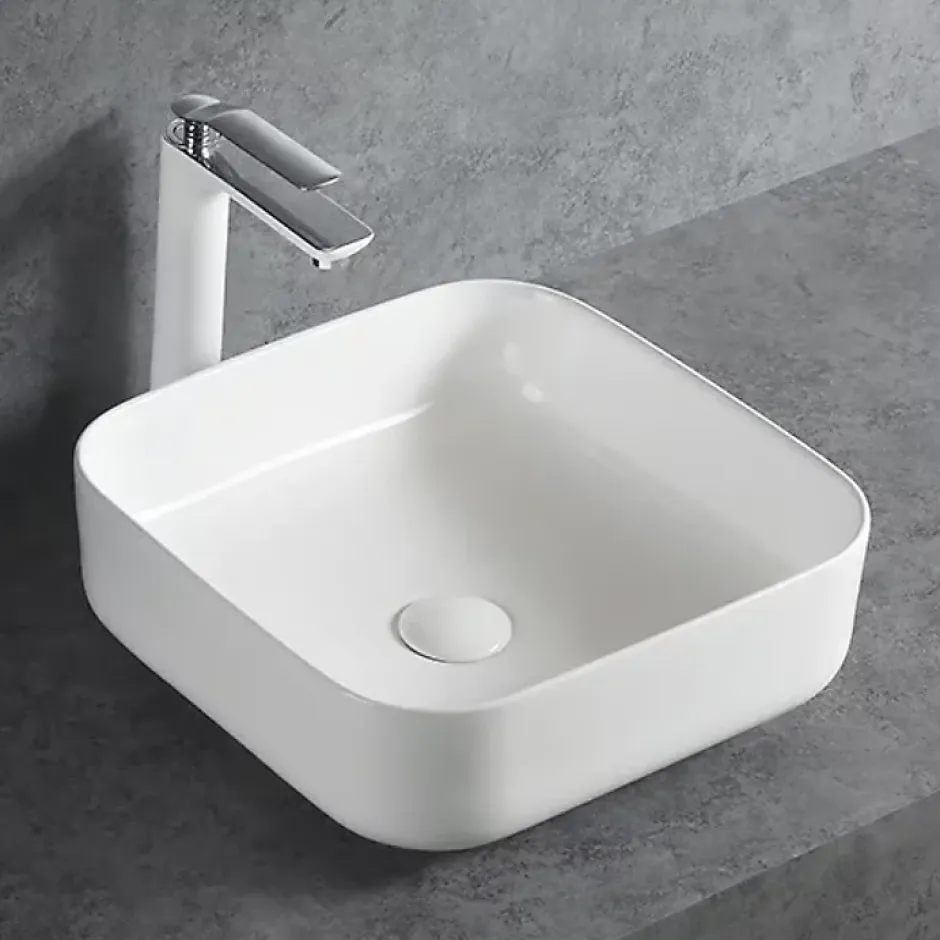 Bernstein Bidet suspendu de qualité supérieure CH2019V - Avec siphon, Sans bonde Pop Up, Avec robinet 1238C