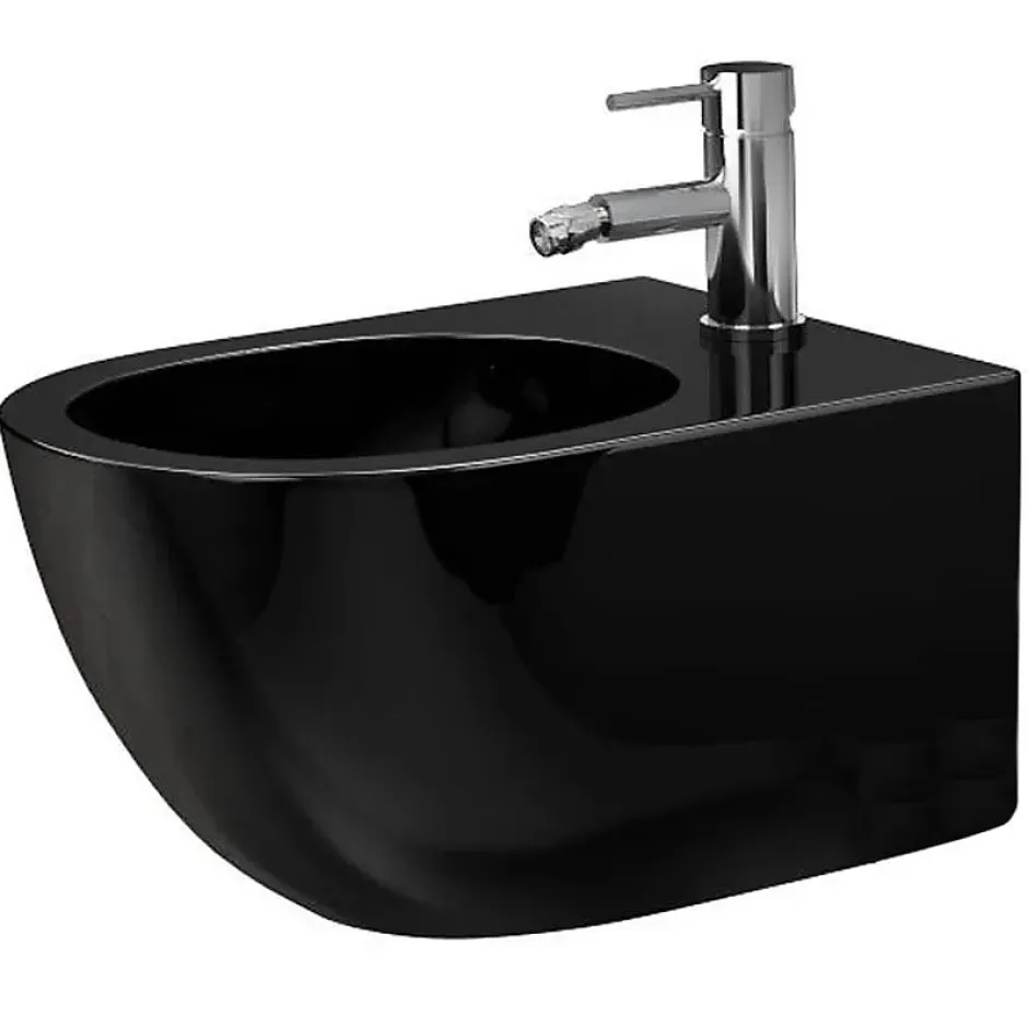 Rea Bidet suspendu Carlo Mini black shiny