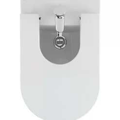 Sanindusa Bidet UrbY Compact gain de place céramique pose au sol avec trous abattant (abattant non compris) blanc* Bidet