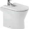 Sanindusa Bidet UrbY céramique traditionnelle pose au sol avec trous abattant (abattant non compris) blanc