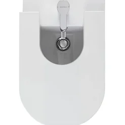 Sanindusa Bidet UrbY Plus céramique traditionnelle pose au sol avec trous abattant (abattant non compris) blanc* Bidet