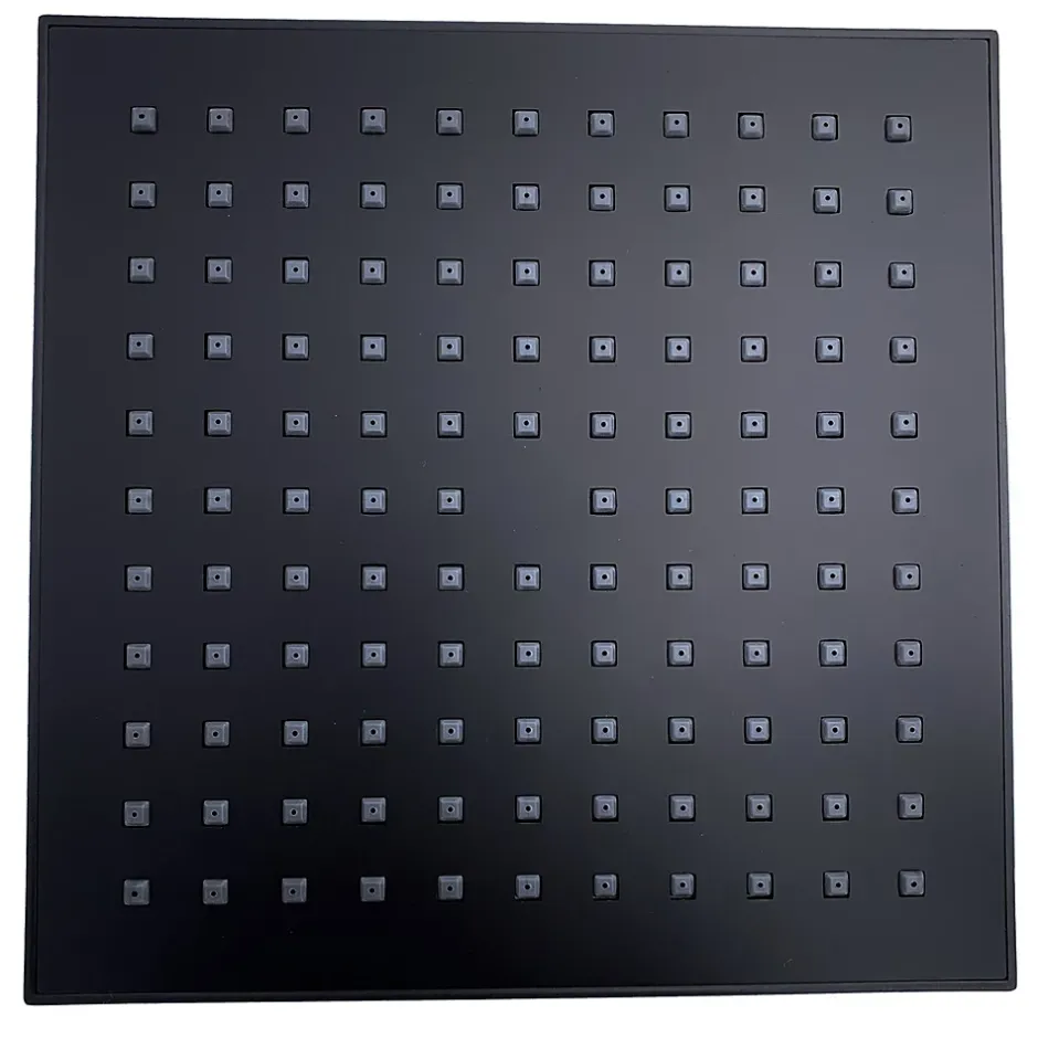 Hydroland BLACKROMA Colonne de douche sans mitigeur hauteur réglable 80 à 115 cm, Noir mat
