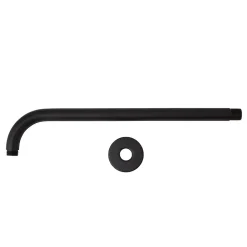 Kiamami Valentina Bras De Douche En Laiton Noir Mat Rond
