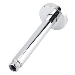 Kibath Bras de douche rond de 20 cm, montage au plafond, finition chromée, en laiton