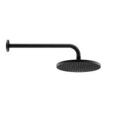 Duravit Bras de tête de douche en laiton, Barre de douche fixation murale 41cm (sans tête de douche) - Noir mat* Pommeau De Douche, Flexible Et Barre De Douche