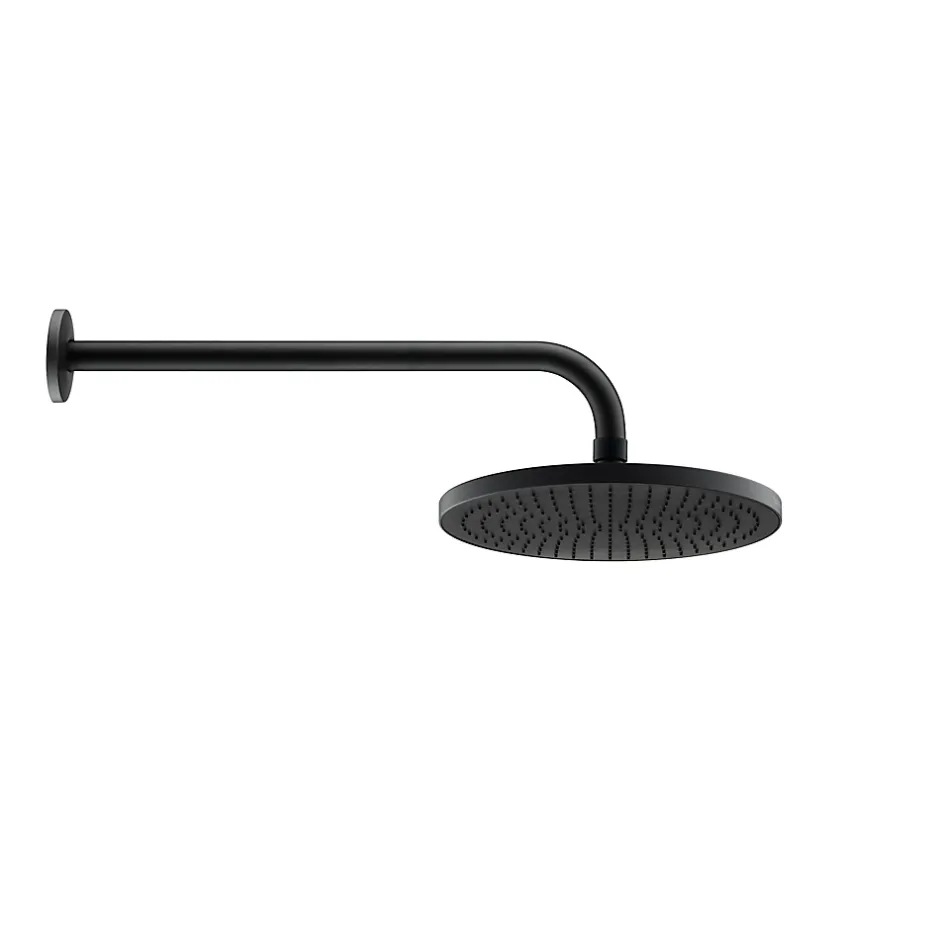 Duravit Bras de tête de douche en laiton, Barre de douche fixation murale 41cm (sans tête de douche) - Noir mat* Pommeau De Douche, Flexible Et Barre De Douche
