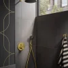 Duravit Bras de tête de douche en laiton, Barre de douche fixation murale 41cm (sans tête de douche) - Or poli